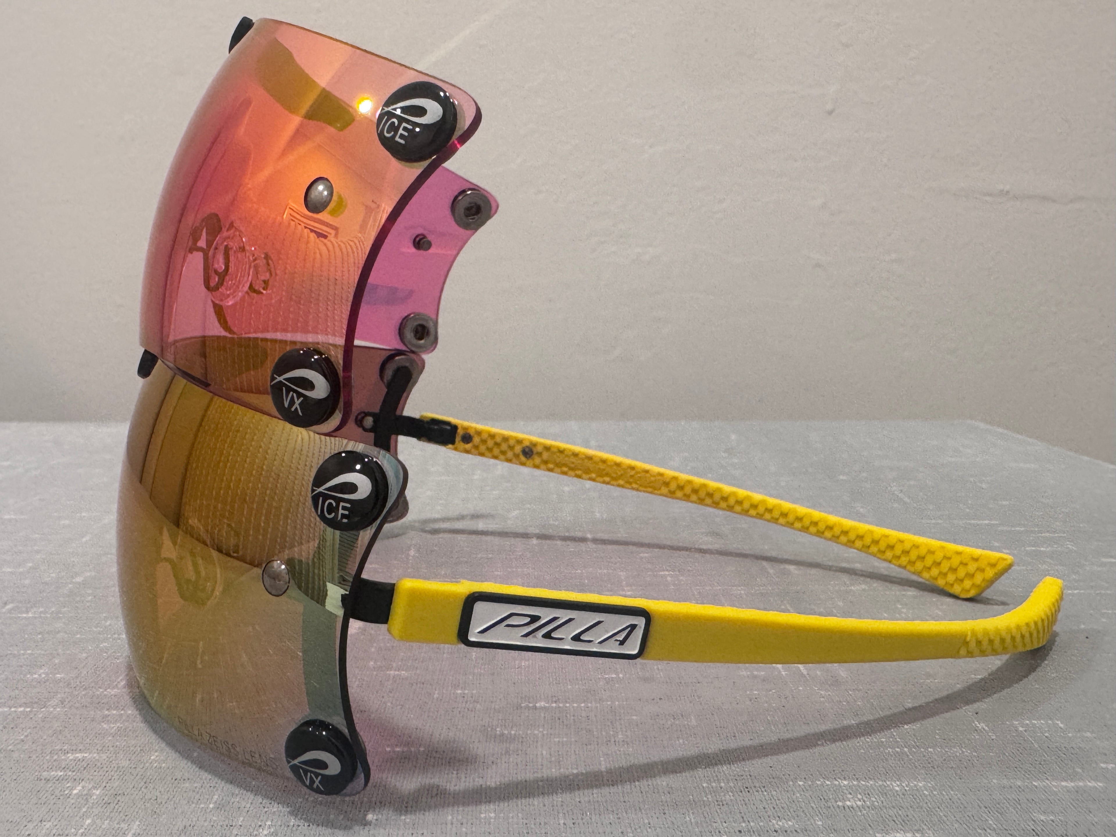 "Razor Series" 26CIED & 62CIED 2-Lens Kit with Yellow Razor Frames